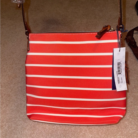 NWT Dooney & Bourke Crossbody - Tangerine/White - Picture 4 of 5